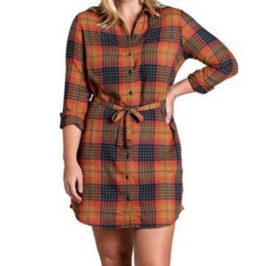 Toad & Co Flannel Reform Shirt Dress